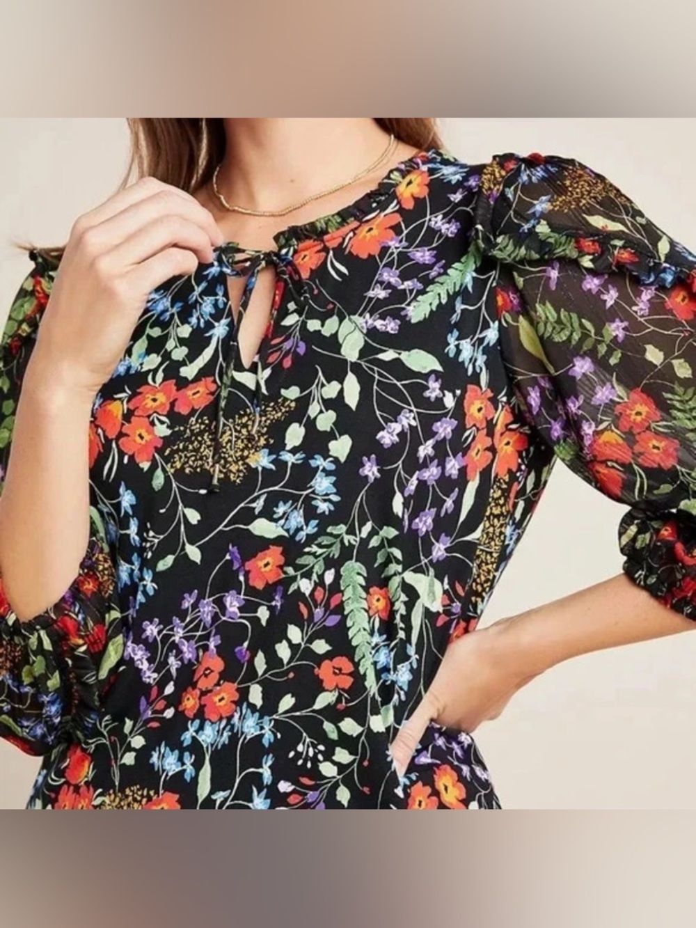 Maeve Anthropologie Jacquin peasant blouse XS